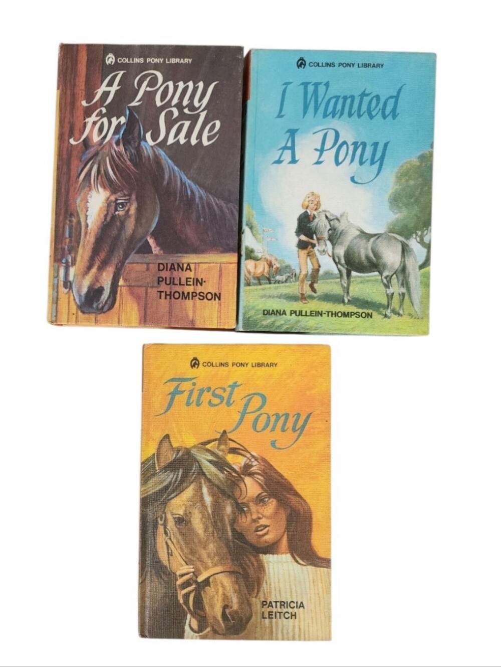 Vintage 70s Pony Books Set of 3 Hardcover Equestrian Horse Lover